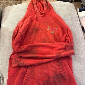 Red Tie-Dye Broken Promises Hoodie